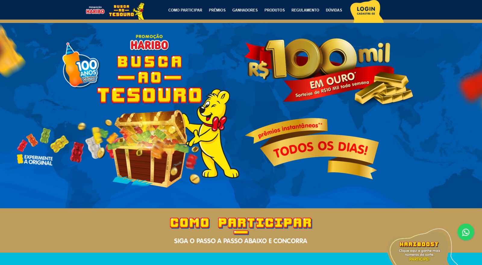 Haribo lança promoção em comemoração aos 100 anos de Ursinhos de Ouro